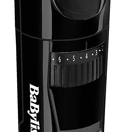 BaByliss MEN T811E Barbero eléctrico, recortador de barba preciso, uso sin cable, longitudes de 1 a 20mm y 60 minutos de autonomía, recogedor de pelo