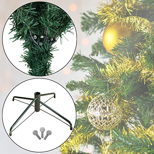 BB Sport Árbol Navideño PVC 180 cm Verde Oscuro Arbol Navidad Artificial Abeto Navidad