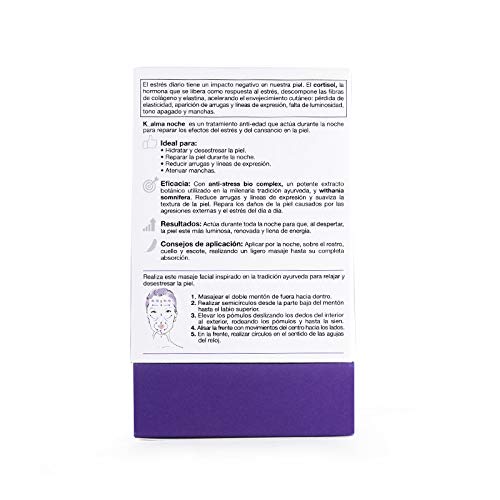 BELLA AURORA Tratamiento Iluminador de Noche Anti-Edad para Pieles Expuestas al Estrés y al Cansancio, Atenúa Arrugas y Líneas de Expresión, K Alma - 50 ml