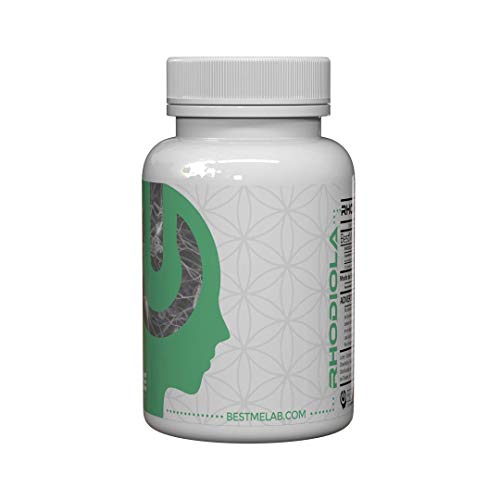 BESTME RHODIOLA ROSEA comprimidos 300mg. Suplemento para la memoria y el rendimiento mental Resistencia , Mejora el estado de ánimo - Control del Estrés - 3% de Rosavinas.30 Cápsulas