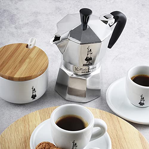 Bialetti - Moka Express: Icónica Cafetera Italiana para Espresso, Auténtico Café Italiano, Cafetera Moka 9 Tazas (420 Ml), Aluminio, Plata