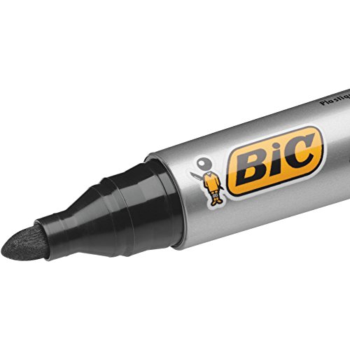 BIC Marking 2000 Punta redonda Negro, Azul, Verde, Rojo 4pieza(s) - Marcador permanente (Negro, Azul, Verde, Rojo, Punta redonda, Negro, Azul, Verde, Rojo, 1,7 mm, Cartón, Vidrio, Metal, Papel, De plástico, Tinta con base de agua)