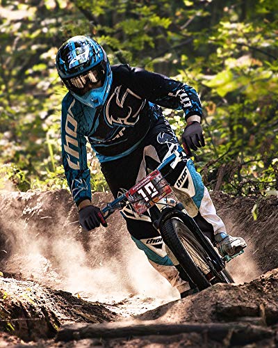 BOILDEG Guantes de Ciclismo,Guantes MTB,Antideslizante Pantalla Táctil,Tela Transpirable,Adecuado para Ciclismo de Montaña,Todo el Vehículo de Terreno,Bicicleta de Montaña (Negro, XL)