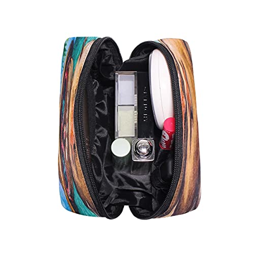 Bolsa de cosméticos de playa de estrellas de mar de nieve para viajes, bolsa de maquillaje, organizador de artículos de tocador, con cremallera, caja de almacenamiento para mujeres y niñas