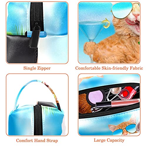 Bolsa de maquillaje de serpiente venenosa verde rojo blanco negro con cremallera bolsa organizador de cosméticos de viaje para mujeres y niñas