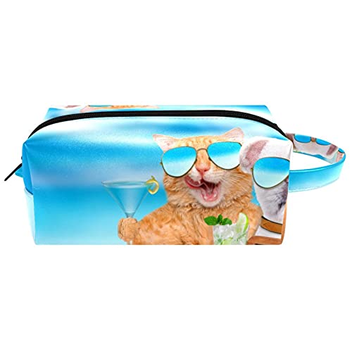 Bolsa de maquillaje de serpiente venenosa verde rojo blanco negro con cremallera bolsa organizador de cosméticos de viaje para mujeres y niñas