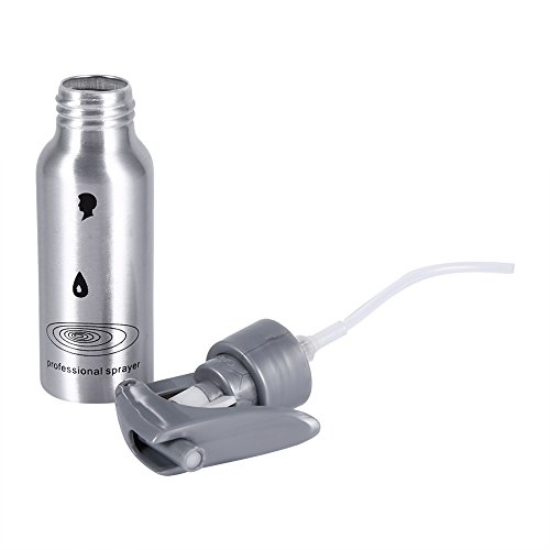 Botella de Spray Peluquería Flores Planta de Pulverizador de Agua para Peluquería Salón Peluquero(200ml -oro)