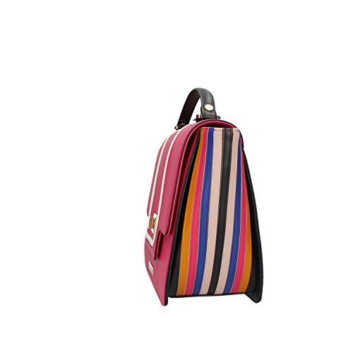 Braccialini - Bolso de mano con bandolera, línea Michelle - fucsia
