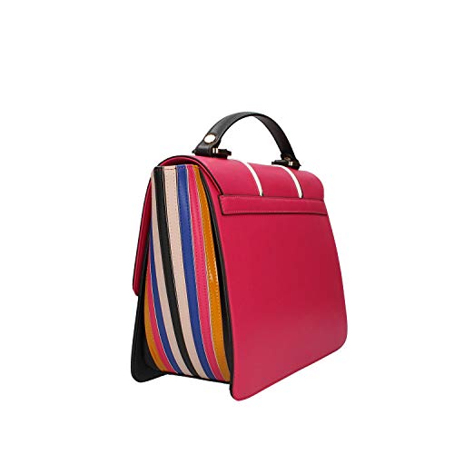 Braccialini - Bolso de mano con bandolera, línea Michelle - fucsia