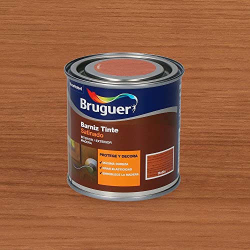 Bruguer Barniz Tinte Sat.BRUGUER Roble 250 ML, Negro