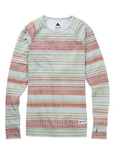 Burton Dames Lightweight Crew Aqua Gray Revel