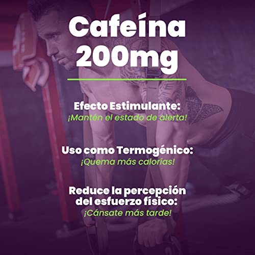Cafeína Anhidra Pura de HSN | 120 Tabletas de 200 mg Cafeína Efecto Rápido | Dosis Elevada | No-GMO, Vegano, Sin Gluten