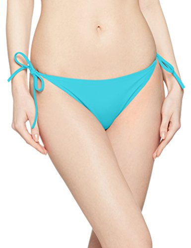 Calvin Klein Cheeky String Side Tie Bikini Braguita, Azul (Blue Radiance 480), 36 (Talla del Fabricante: Small) para Mujer