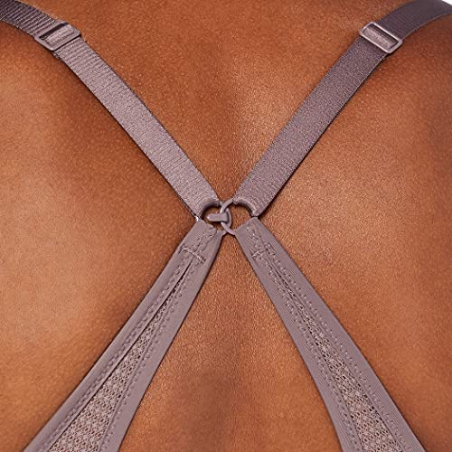 Calvin Klein Lightly Lined Demi Sujetador, Plum Dust, 34B Unisex Adulto