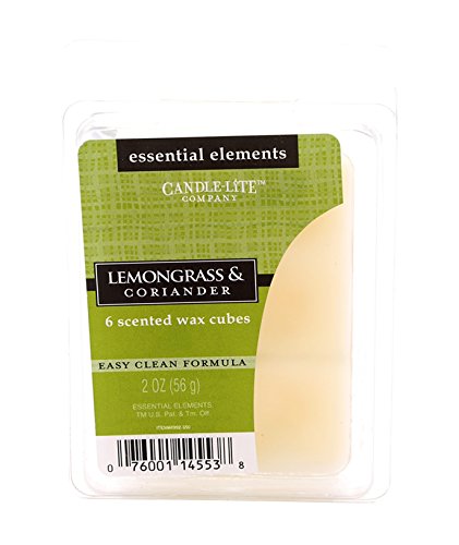 Candle-lite – Aroma Cera Dados, Lemon Grass & Coriander 56 g, Color Blanco, 7.5 x 10.5 x 11 cm