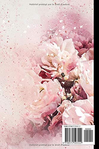 Carnet de Notes: Carnet de Notes Lignée Fleurs - Original et Fantaisie | Idée Cadeau Original pour Noel / Anniversaire | Dessin Pastel | Format A5 6x9 ... | Cahier Bloc Notes Floral | Journal Intime |