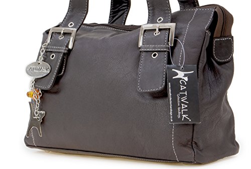 CATWALK COLLECTION - JANE - Bolso - Cuero - Chocolate (Marrón)