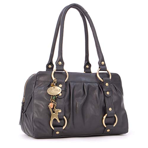 CATWALK COLLECTION - MEGAN - Bolso de mano - Cuero - Negro