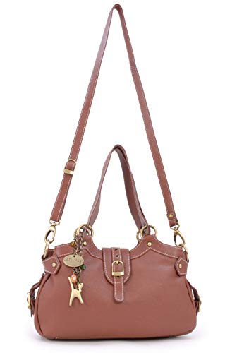 CATWALK COLLECTION - NICOLE - Bolso de hombro - Cuero - Tostado