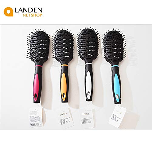 Cepillo Esqueleto Desenredante Anti Electricidad Estática Cepillo de Masaje Reduce Pérdida de Cabello Peluquería Profesional color Naranja