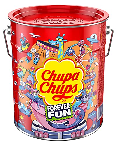 Chupa Chups Lata, Caramelo con Palo Original de Sabores Variados, 150 x 12 g - 1800 g