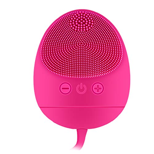 CkeyiN Cepillo Limpiador Facial de Silicona Dispositivo De Belleza Cara Poros Acné Espinillas Puntos quita Exfoliación Masajeador Impermeable IPX7 para Todo Tipo de Piel Recargable Portátil USB