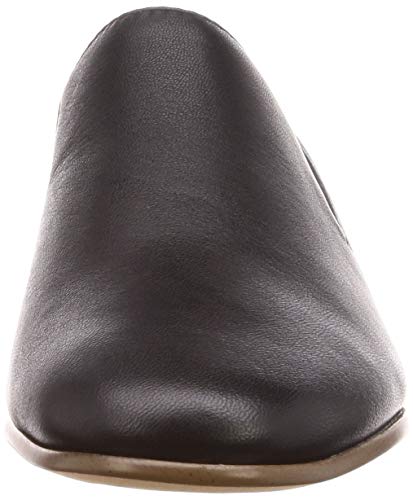 Clarks Pure Viola, Mocasines Mujer, Negro (Black Leather Black Leather), 39 EU