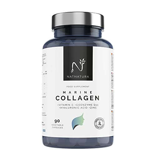 Colágeno Marino Hidrolizado + Ácido Hialurónico + Coenzima Q10 + Vitamina C + Zinc. Ilumina tu piel, protege tus articulaciones y aumenta tu energía. 90 cápsulas vegetales.