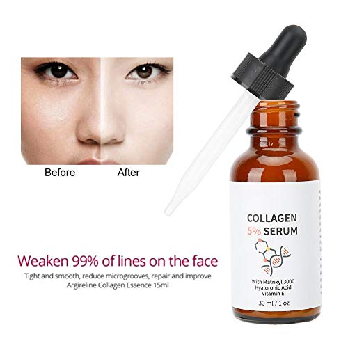 Colágeno Serum Colágeno 30ml, hidratante facial de piel para rostro y cuerpo con colágeno puro anti envejecimiento más elasticidad hidratante reafirmante, para todo tipo de pieles