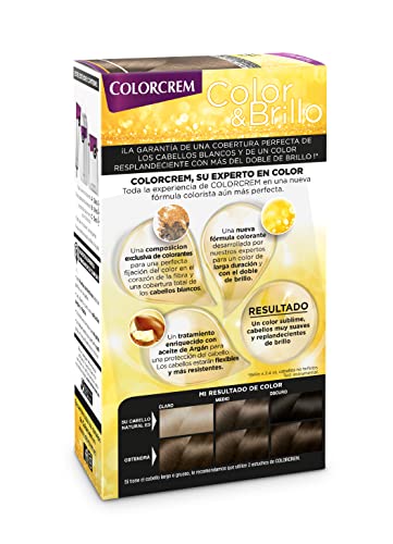 Colorcrem - Tinte permanente mujer - tono 79 Rubio Caramelo , con tratamiento nutri-protector al aceite de Argán. + 45% de producto | Disponible en más de 20 tonos.