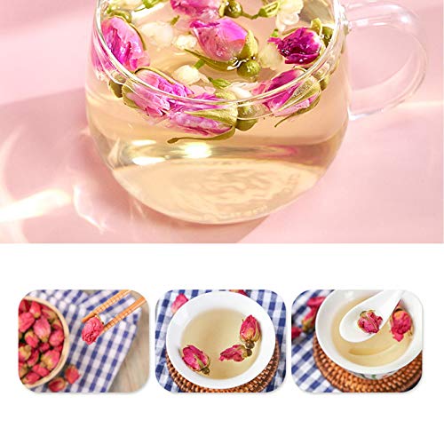 CoolCrafts Capullos Rosas Secas Naturales 100g Flores Secas Rosa para Decoración de Pasteles, Jabón, Resina, Popurri