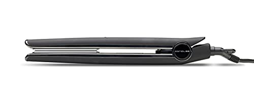 Corioliss C1 Digital | Plancha de Pelo para Mujeres | Tecnología y Placas de Titanio para Cabello Fino | Plancha Profesional con Control de Temperatura | Black Soft Touch