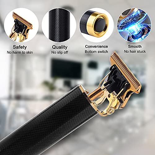 Cortapelos Profesional Hombre,Máquina Cortar Pelo Inalámbrico da Batería,con 4 Peines Guía Maquina Cortar Pelo,Recortadora de Barba para Hombres Impermeable, para Casa y Corte de Pelo