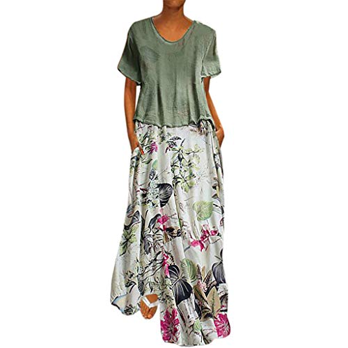 COZOCO Vestidos Mujer Verano Largo Sexy Elegante y Comodo Dress Casuales Vestido Chic de Noche Playa Vacaciones Cortos Elegantes …
