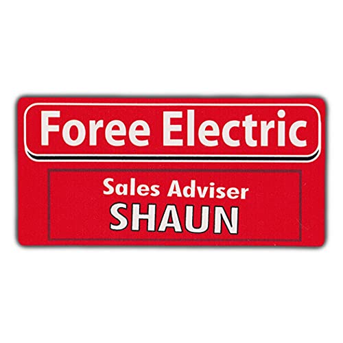 Crazy Novelty Guy Pegatina para parachoques, Foree Electric Sales Asesor Shaun, 4" x 2" (4" x 2")