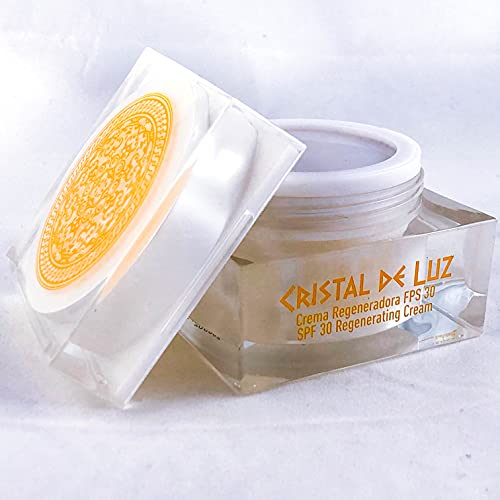 Crema Facial Antimanchas Natural y Orgánica con FPS 30 para todo tipo de pieles- Cristal de Luz - 50ml