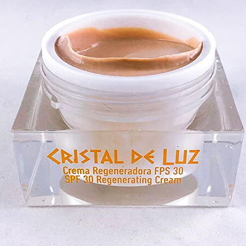 Crema Facial Antimanchas Natural y Orgánica con FPS 30 para todo tipo de pieles- Cristal de Luz - 50ml
