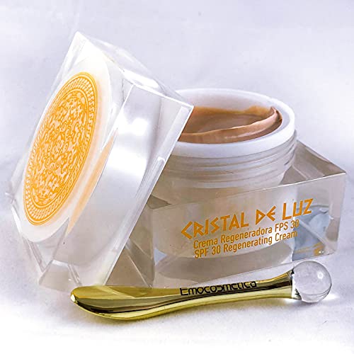 Crema Facial Antimanchas Natural y Orgánica con FPS 30 para todo tipo de pieles- Cristal de Luz - 50ml