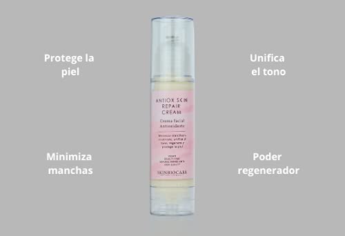 Crema Facial Antioxidante con Rosa Mosqueta que reducirá marcas y manchas debidas al acné o al sol. 50ml- SkinBioCare