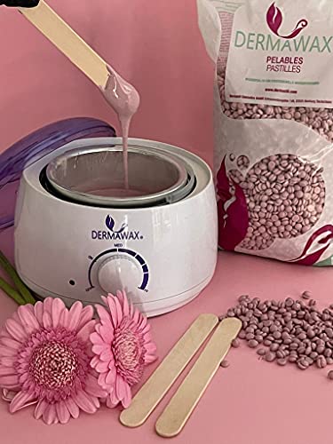 Dermawax 1 kg Mauve Jasmin TIO2 Cera Premium de baja temperatura Cera Brasil Depilación con cera Depilación, depilación corporal - Depilación sin tira