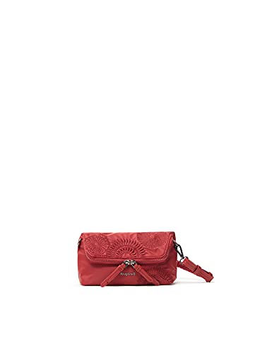 Desigual Bols_mandarala Venecia, Across Body Bag para Mujer, Rojo, Einheitsgröße