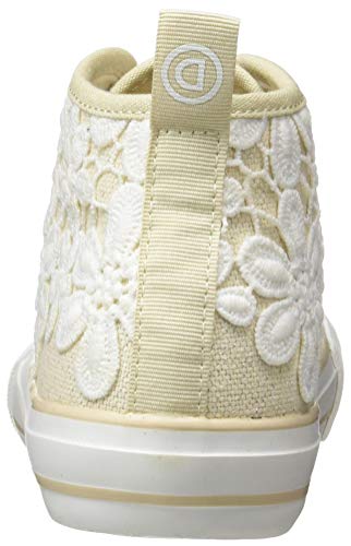Desigual Shoes Beta Crochet, Zapatillas Altas Mujer, Beige Crudo 9020, 36 EU