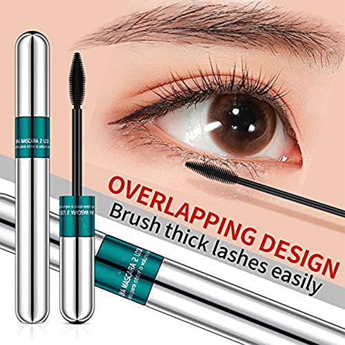 dfgsxifc Vibely Waterproof Lash Mascara Extension Fiber Lash Cosmetics Vibely Mascara 4d Silk Fiber Lash Mascara 2 In 1 Thrive Mascara for Natural Lengthening and Thickening Effect (1PCS)