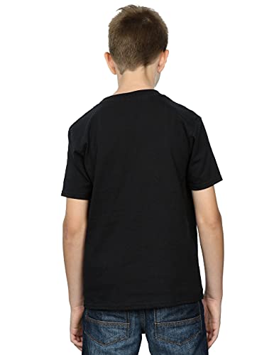 Disney niños Mickey Mouse Distressed Face Camiseta 5-6 Years Negro