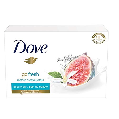 DOVE, Barra de Crema de Belleza Restauradora, con Aroma de Higo Azul y Azahar - 2 x 100g