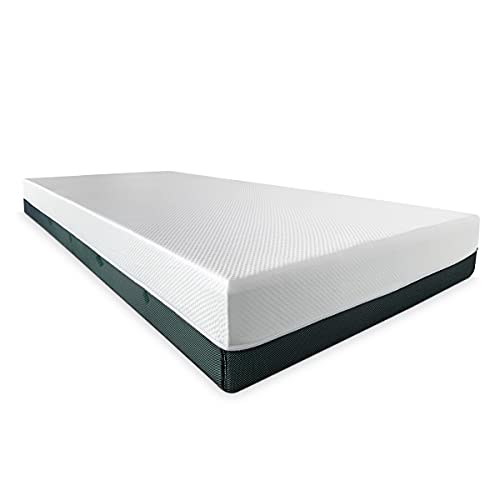 DUÉRMETE ONLINE Pack Cama Eléctrica Articulada Reforzada Ergomax + Colchón Viscoelástico Bio Medic, Gris Antracita, 80x180