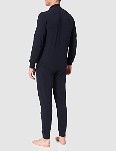 Emporio Armani Men's Full Zip Sweater and Pants Loungewear Set, Marine, Small