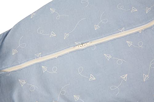 Ergobaby Saco De Dormir Bebe 6-18 Meses Algodón, On The Move, Tog 1.0, color Paper Planes, Small Single