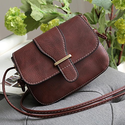 ESAILQ Bolso Bandolera Mujer Pequeña de Piel Bolsos de Hombro Colores para Niña FA