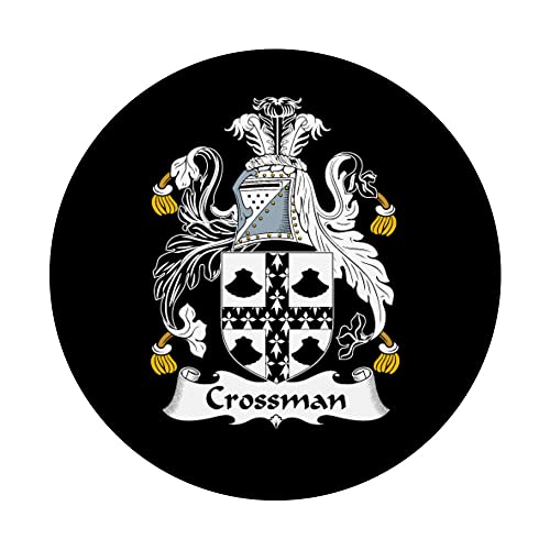 Escudo de armas Crossman - Escudo de la familia PopSockets PopGrip Intercambiable